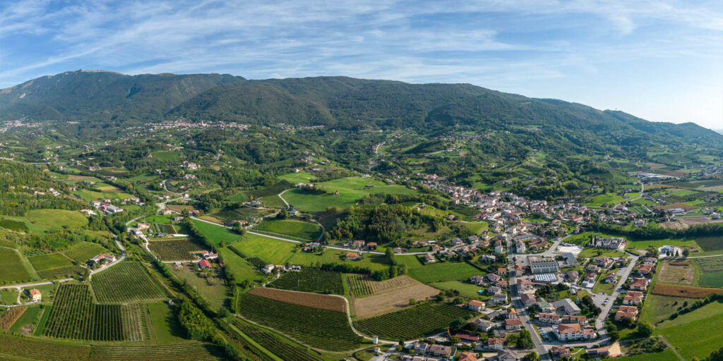 Veduta di Sarmede, Montaner e Rugolo